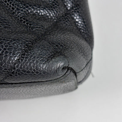 Chanel Tote CC Logo Caviar Leather Black — view 3