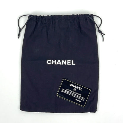 Chanel Chain Wallet CC Logo Half Moon Caviar Leather Black Shoulder — view 7