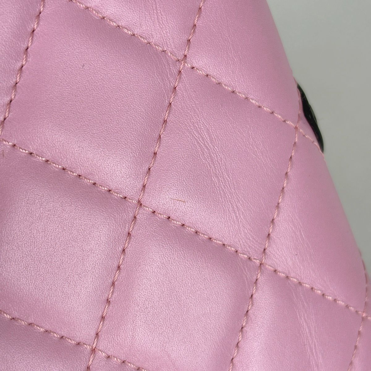 Chanel Notebook Book Cover CC Logo Cambon Line Leather Pink Agenda — view 4