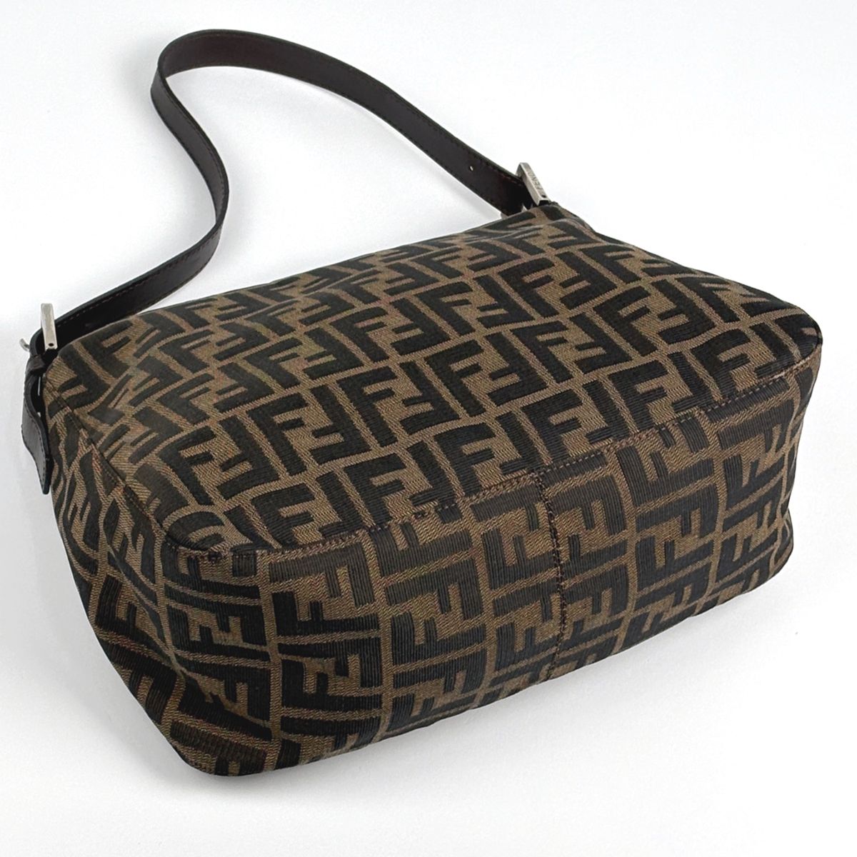 Fendi Shoulder Bag Zucchini Mamma Baguette Canvas Brown — view 2