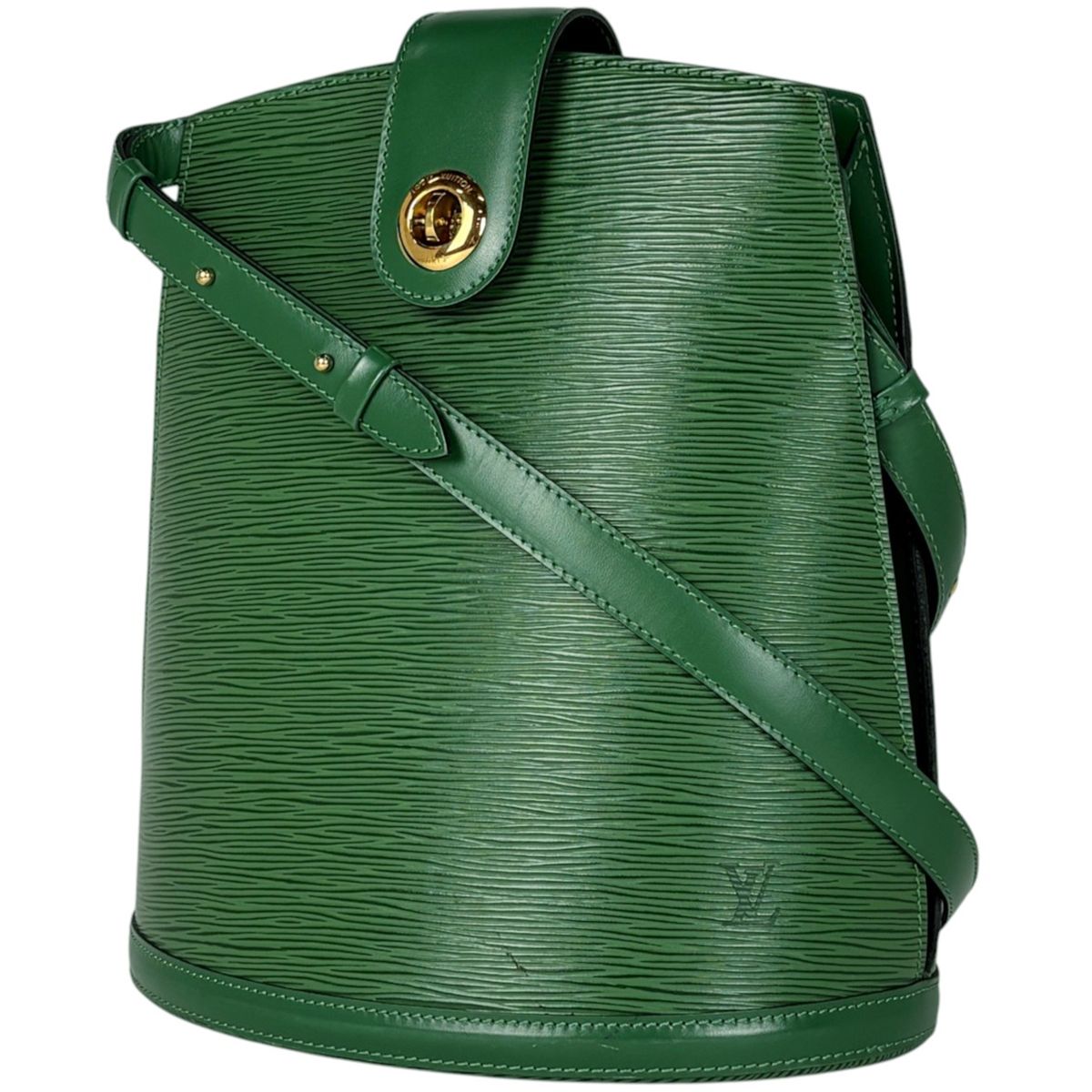 Louis Vuitton Cluny Shoulder Bag Epi Borneo Green