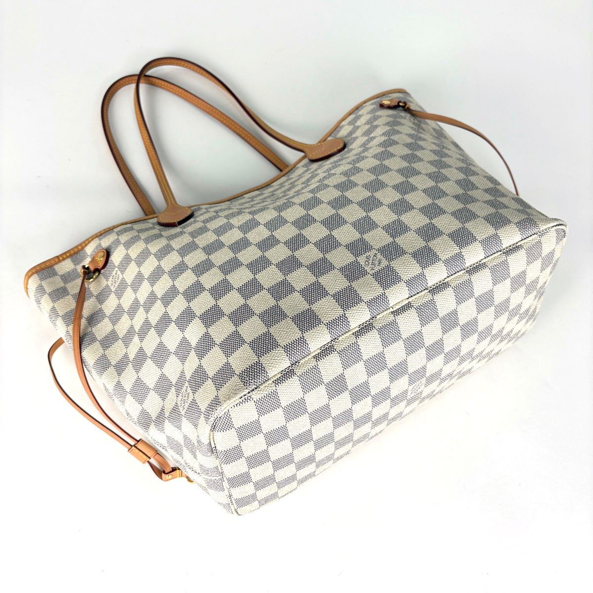 Louis Vuitton Neverfull MM Tote Damier Azur White — view 2