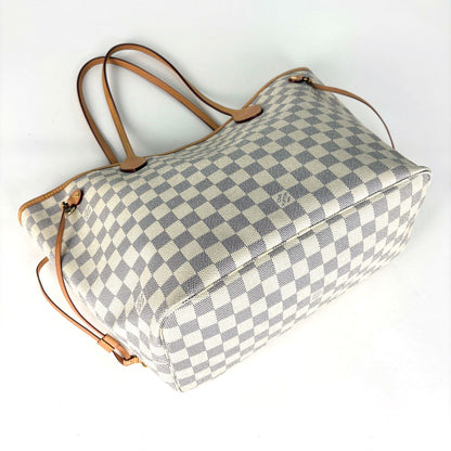 Louis Vuitton Neverfull MM Tote Damier Azur White — view 2