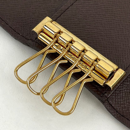 Louis Vuitton Multicles 4 Key Case Hook Key Holder Damier Brown — view 4