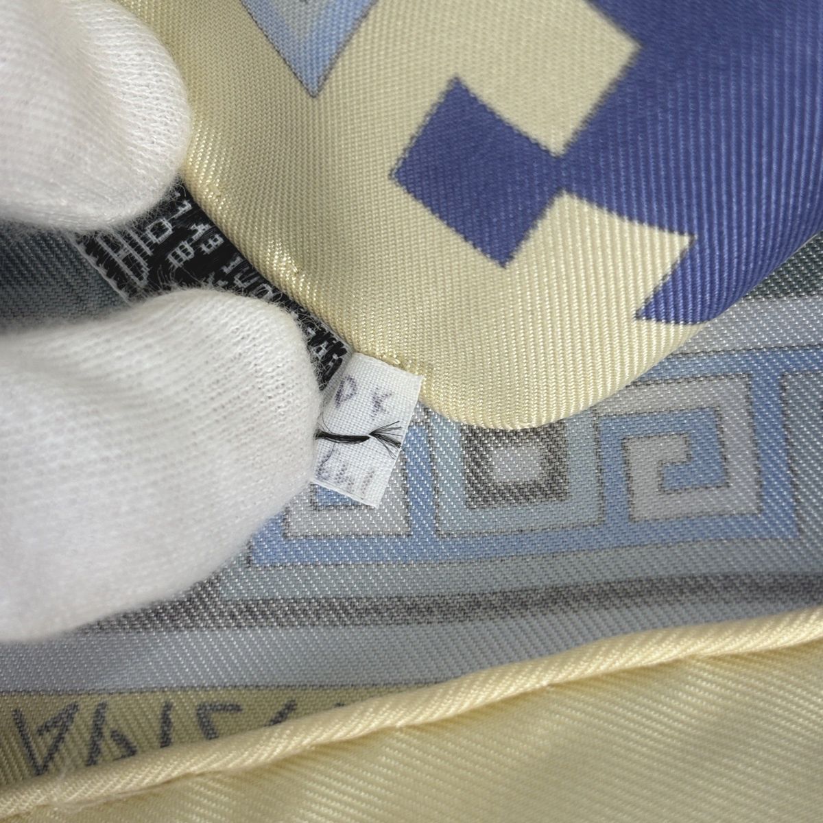 Hermes Carre 90 Kymbala Scarf Ancient Rome Silk Yellow Purple Multicolor — view 4