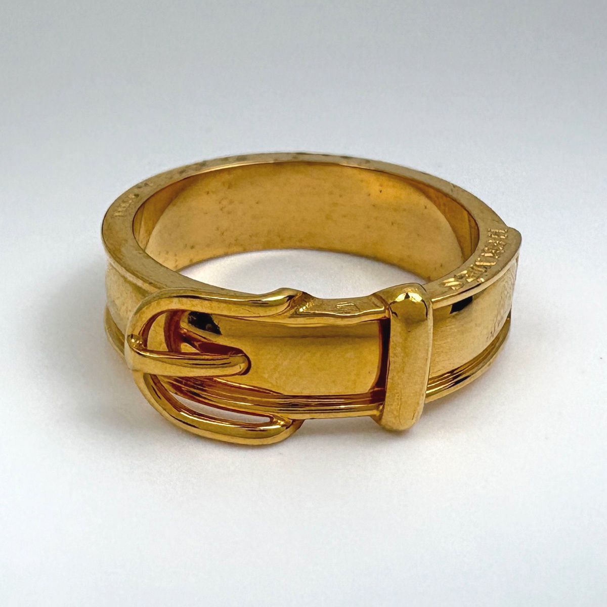 Hermes Scarf Ring Book Rousselier Gold Plated — view 2