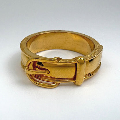 Hermes Scarf Ring Book Rousselier Gold Plated — view 2