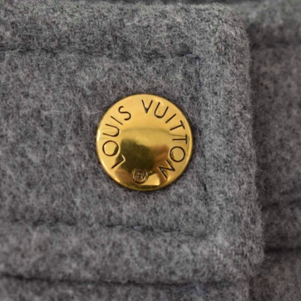 Louis Vuitton Mini Skirt Flare Giant Monogram Pattern 36 Gray White — view 4