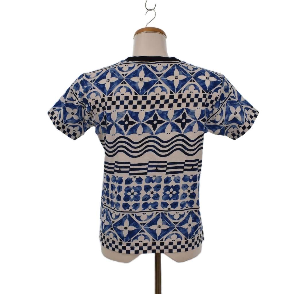 Louis Vuitton T-Shirt Short Sleeve Logo Print Monogram All Over Crew Neck S — view 3
