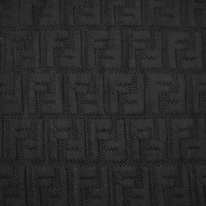 Fendi T-Shirt Knit Sweater Short Sleeve Crew Neck FF Logo Zucca Pattern — view 6
