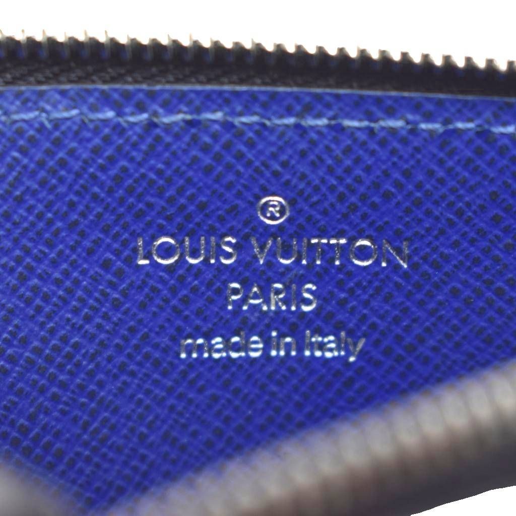 Louis Vuitton Monogram Taigarama Coin Card Holder Blue — view 4