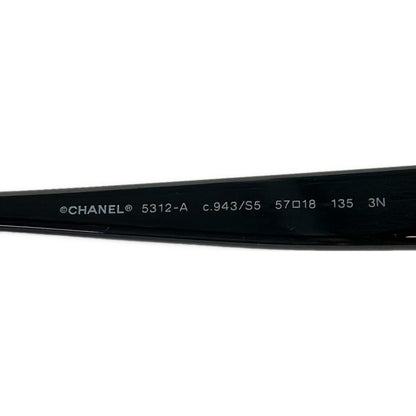 Chanel Sunglasses Brown Black Beige CC Logo Eyewear — view 4