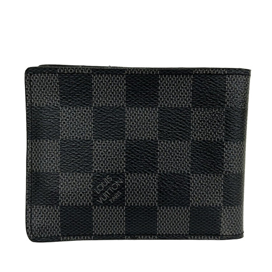 Louis Vuitton Billfold Damier Graphite Portefeuille Calf Wallet