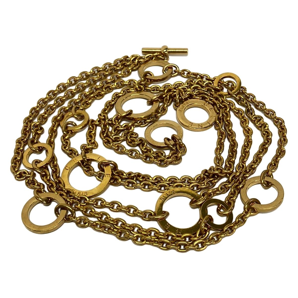 Celine Belt Gold Chain Circle — view 2