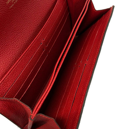 Louis Vuitton Wallet Monogram Empreinte Portefeuille Pont Neuf Cerise Leather — view 4