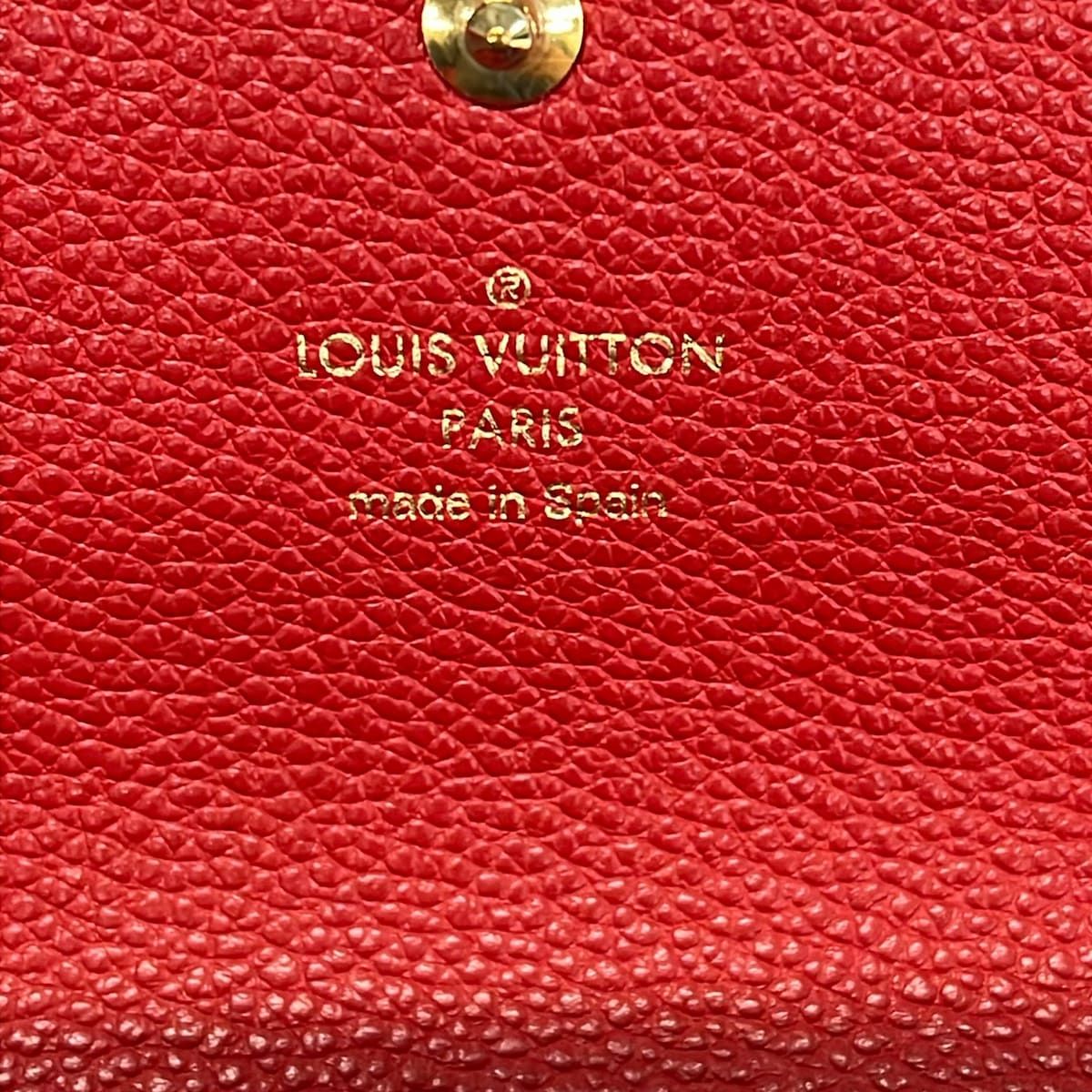 Louis Vuitton Wallet Monogram Empreinte Portefeuille Pont Neuf Cerise Leather — view 6