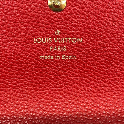 Louis Vuitton Wallet Monogram Empreinte Portefeuille Pont Neuf Cerise Leather — view 6