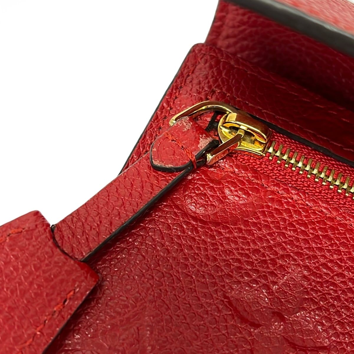 Louis Vuitton Wallet Monogram Empreinte Portefeuille Pont Neuf Cerise Leather — view 8