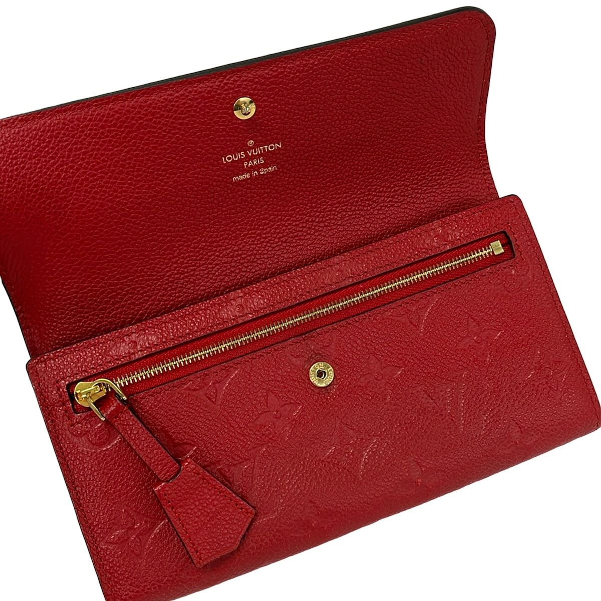Louis Vuitton Wallet Monogram Empreinte Portefeuille Pont Neuf Cerise Leather — view 3