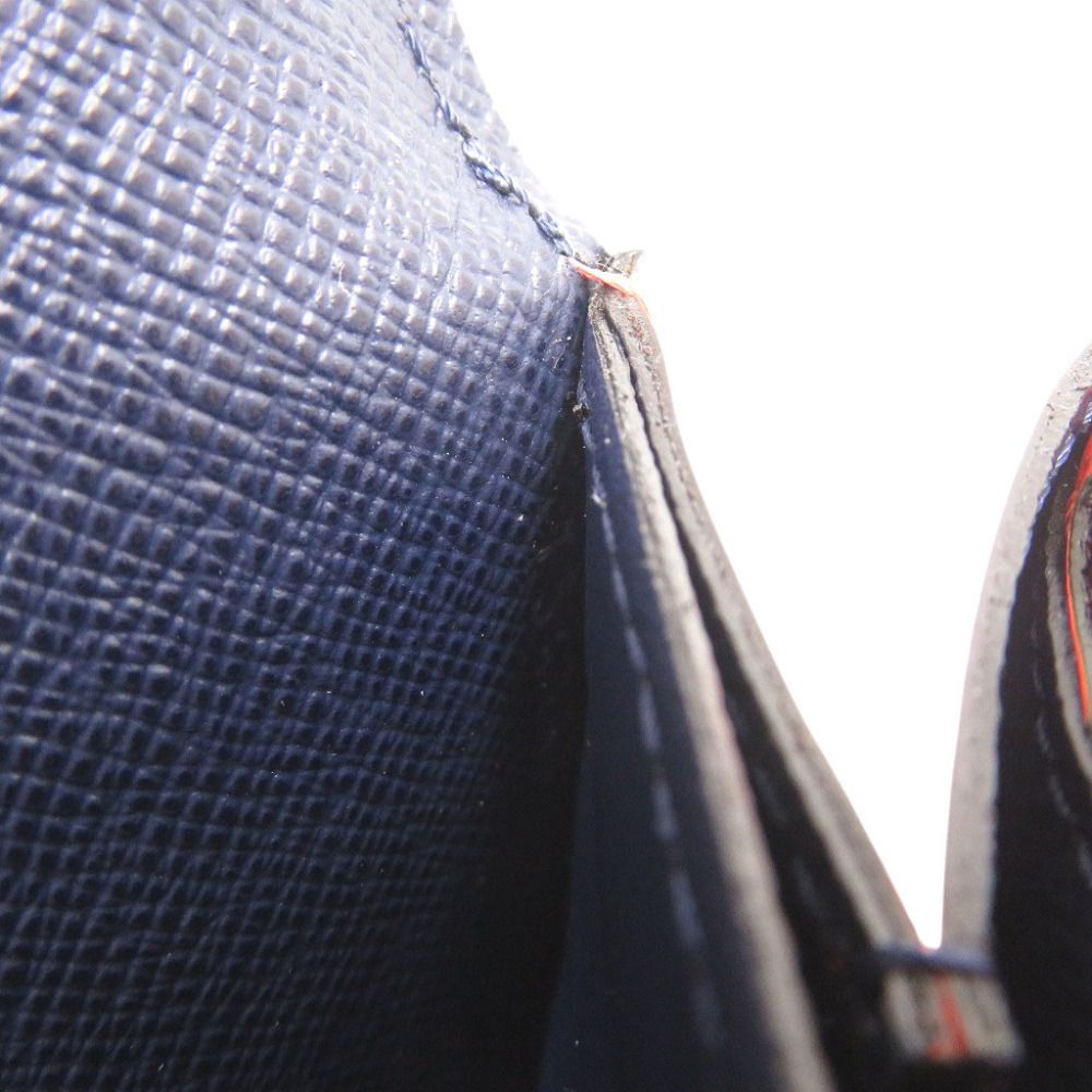 Louis Vuitton Portefeuille Flor Epi Navy Green Orange Wallet — view 9
