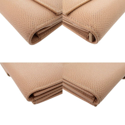 Bvlgari Logo Clip Wallet Calfskin Beige — view 3