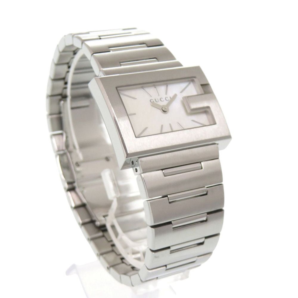 Gucci SS White Shell Silver Quartz Watch Dial — view 6