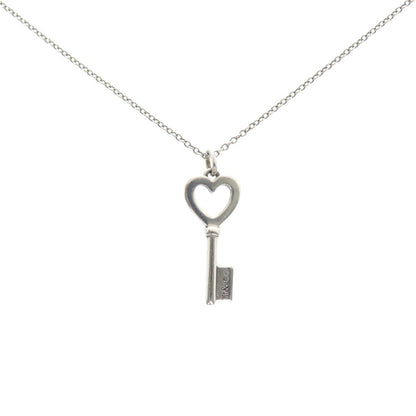 Tiffany & Co Heart Key Necklace 925 Sterling Silver — view 3
