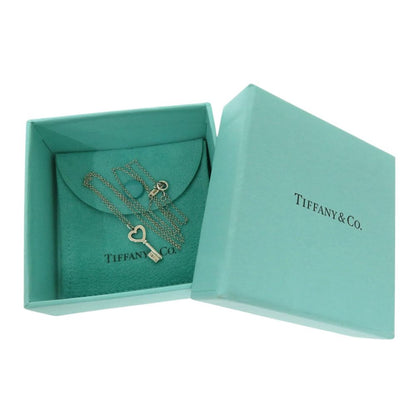 Tiffany & Co Heart Key Necklace 925 Sterling Silver — view 2