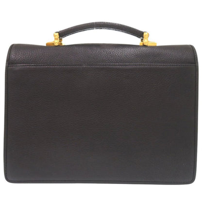Versace Vintage Sunburst Leather Black Business — view 3