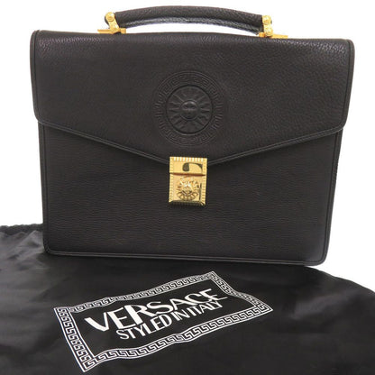 Versace Vintage Sunburst Leather Black Business — view 2