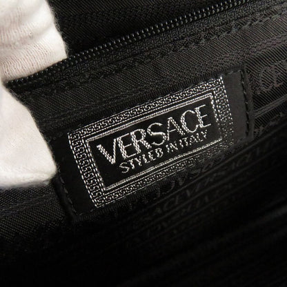Versace Vintage Sunburst Leather Black Business — view 8