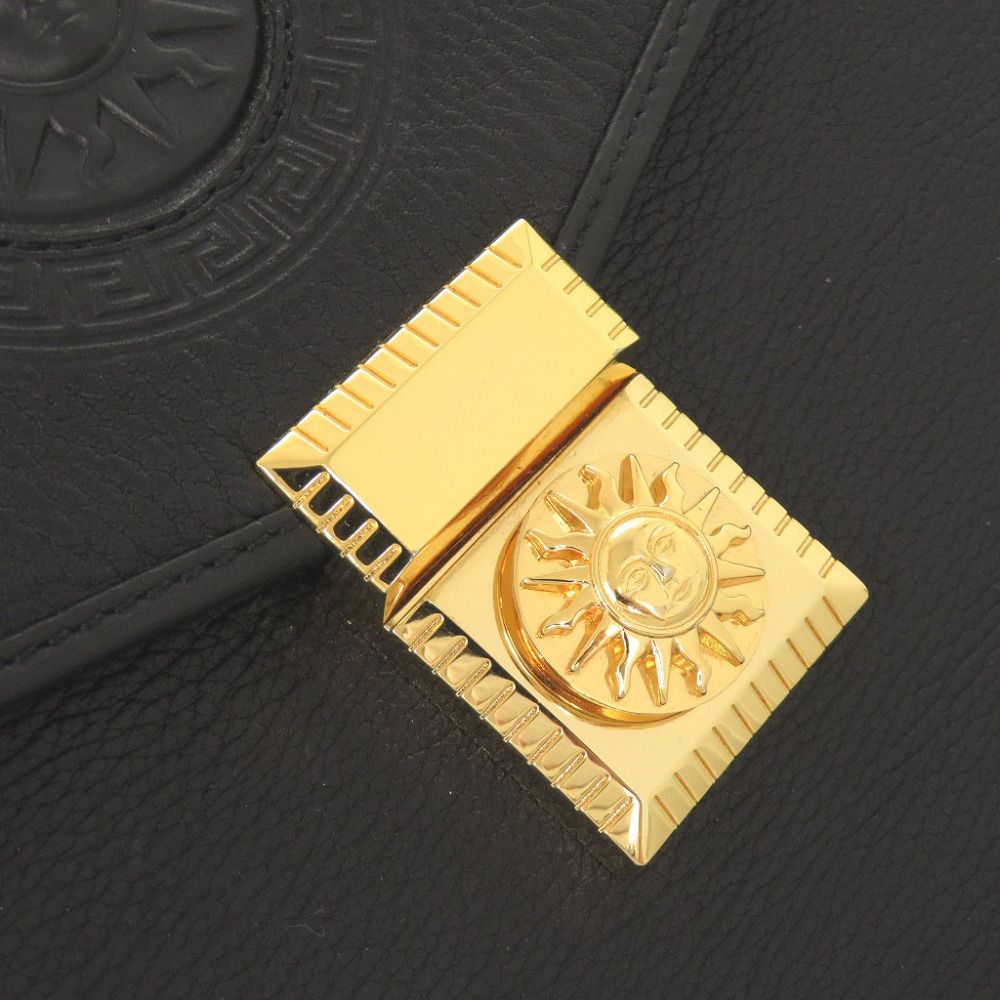 Versace Vintage Sunburst Leather Black Business — view 7