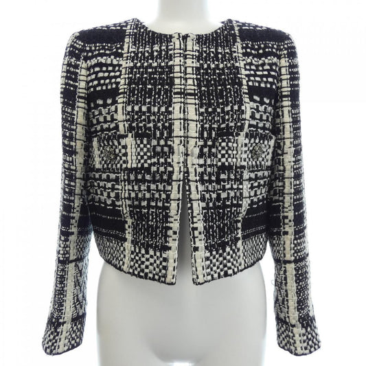 Chanel Collarless Jacket Black