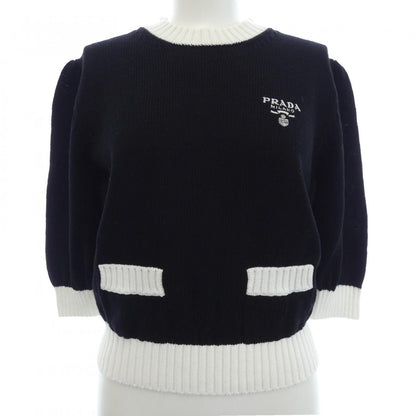 Prada Cotton Crew Neck Sweater Knit