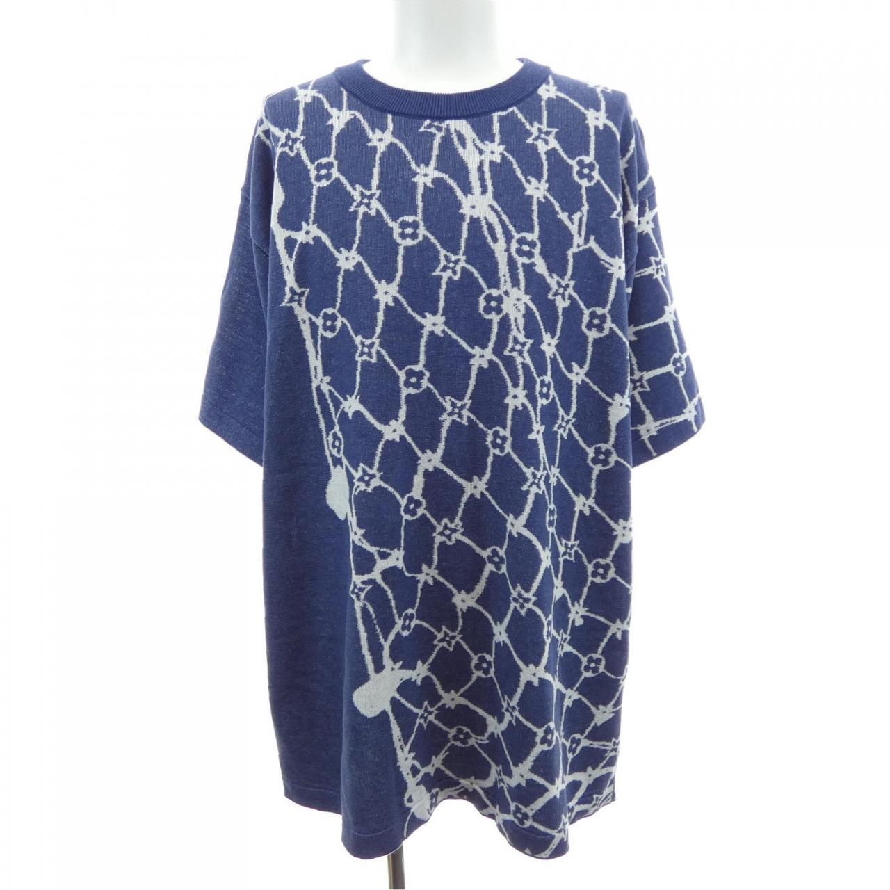 Louis Vuitton Cotton Short Sleeve Crew Neck Knit Sweater