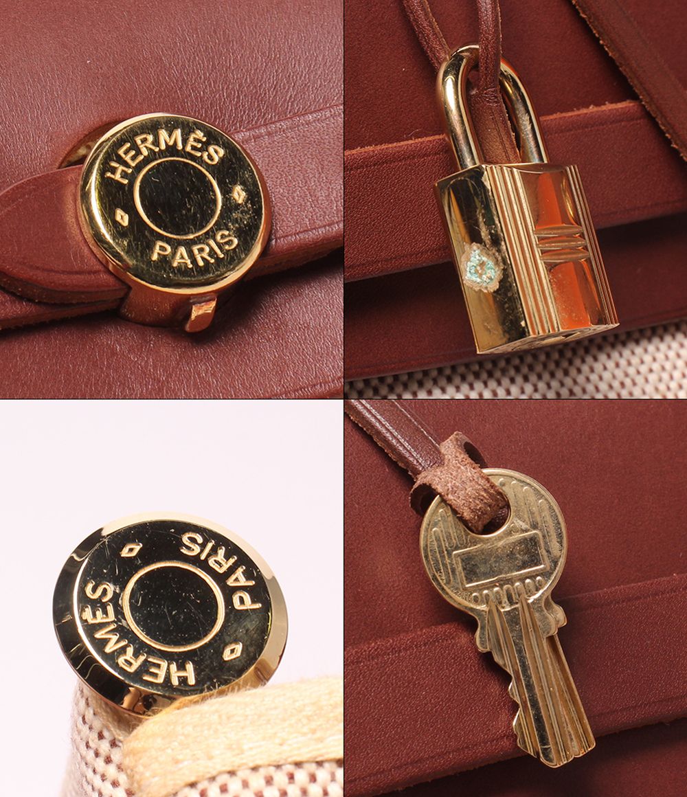 Hermes 2-Way Shoulder Bag Gold Herbag PM — view 6