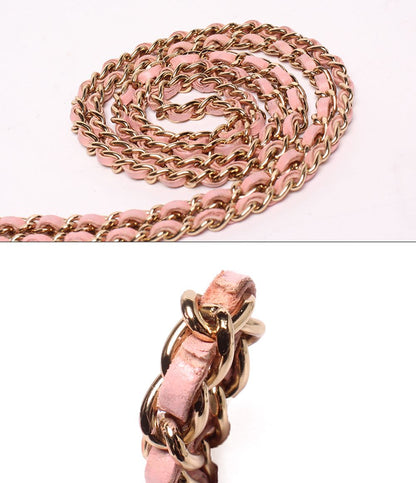 Chanel Chain Shoulder Bag Crossbody Gold Chocolate — view 7