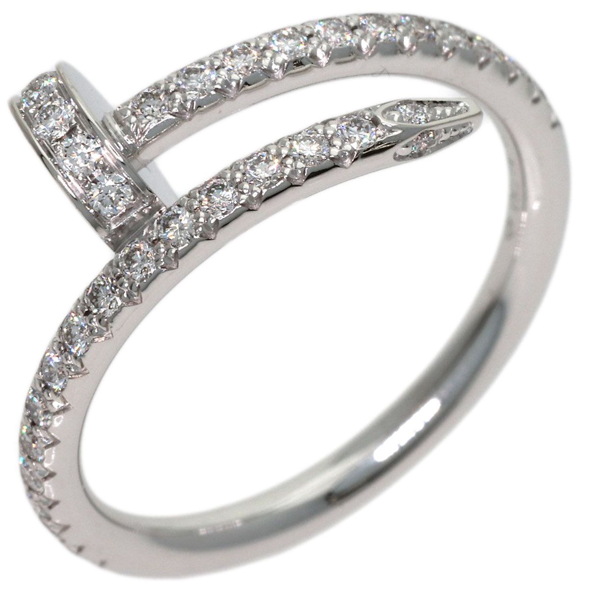 Cartier Juste un Clou SM Diamond 47 Ring 18K White Gold — view 2