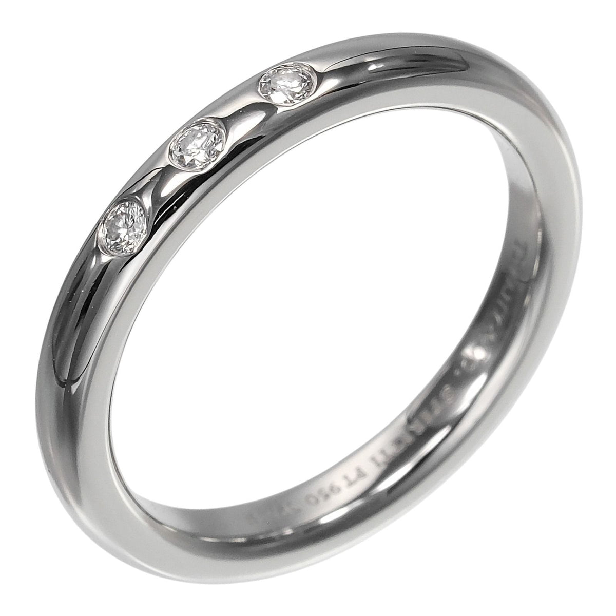 Tiffany & Co Stacking Band Platinum Diamond Ring