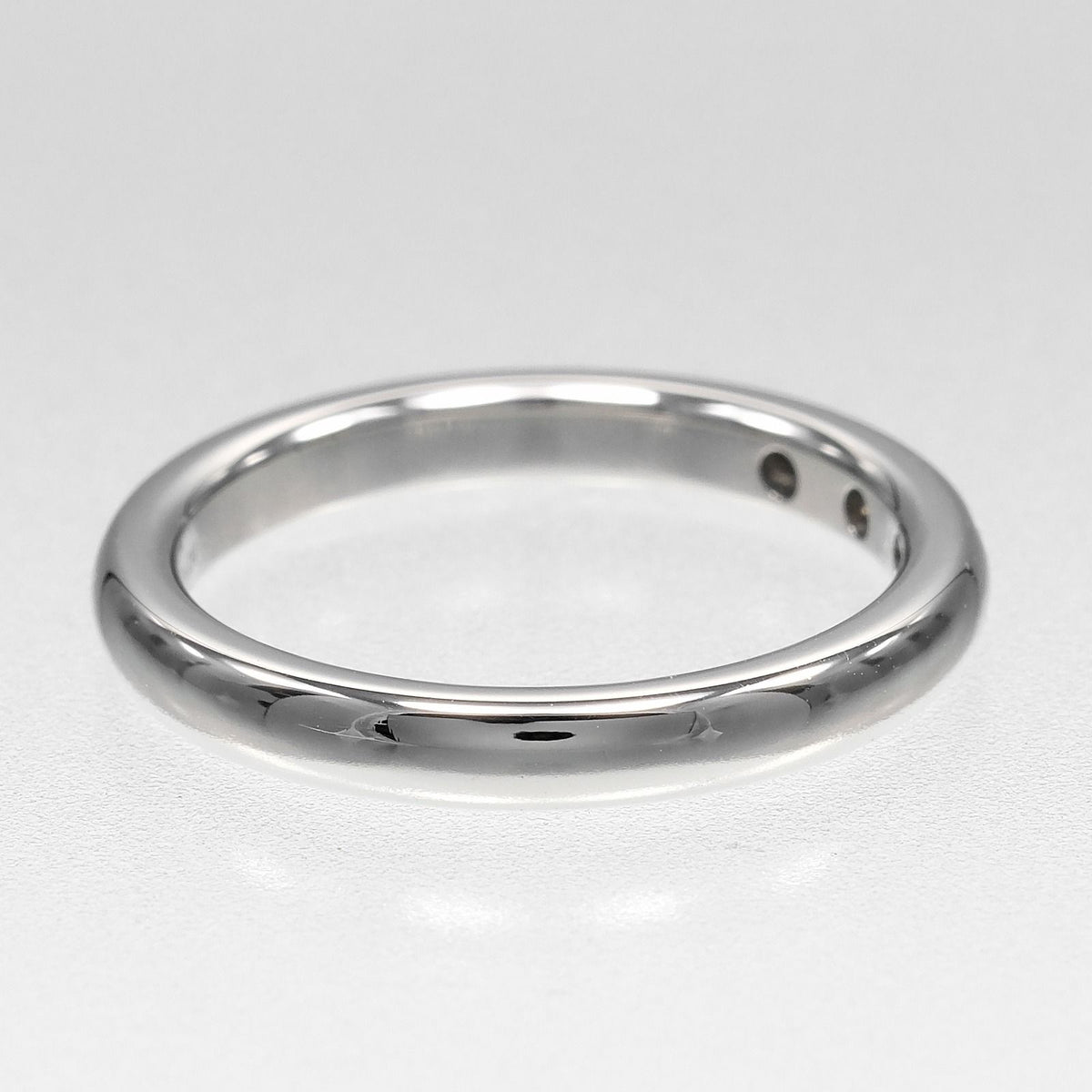 Tiffany & Co Stacking Band Platinum Diamond Ring — view 7