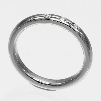 Tiffany & Co Stacking Band Platinum Diamond Ring — view 3