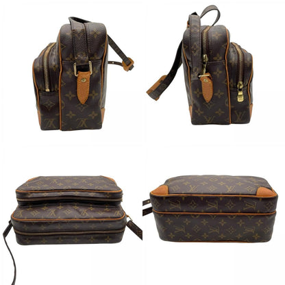 Louis Vuitton Monogram Nile Shoulder Bag Crossbody Cross Body Leather Brown Gold — view 6