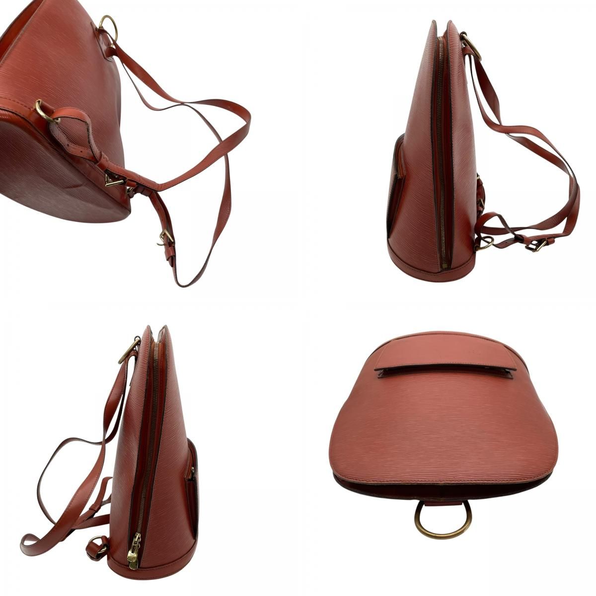 Louis Vuitton Epi Backpack Purse Leather Brown Gold Woman U6 — view 5