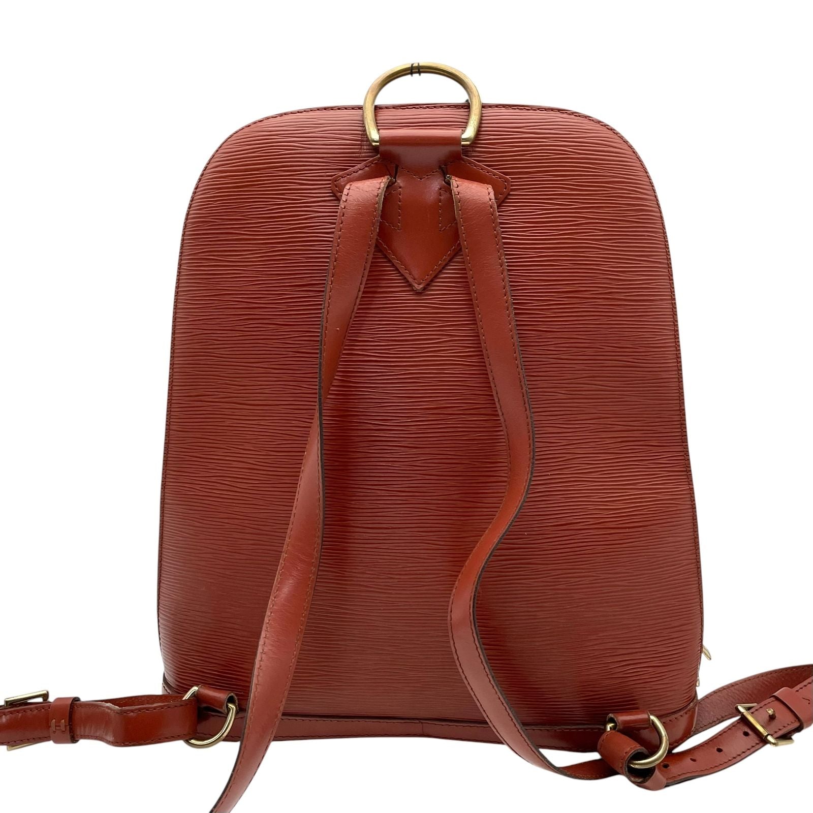 Louis Vuitton Epi Backpack Purse Leather Brown Gold Woman U6 — view 3