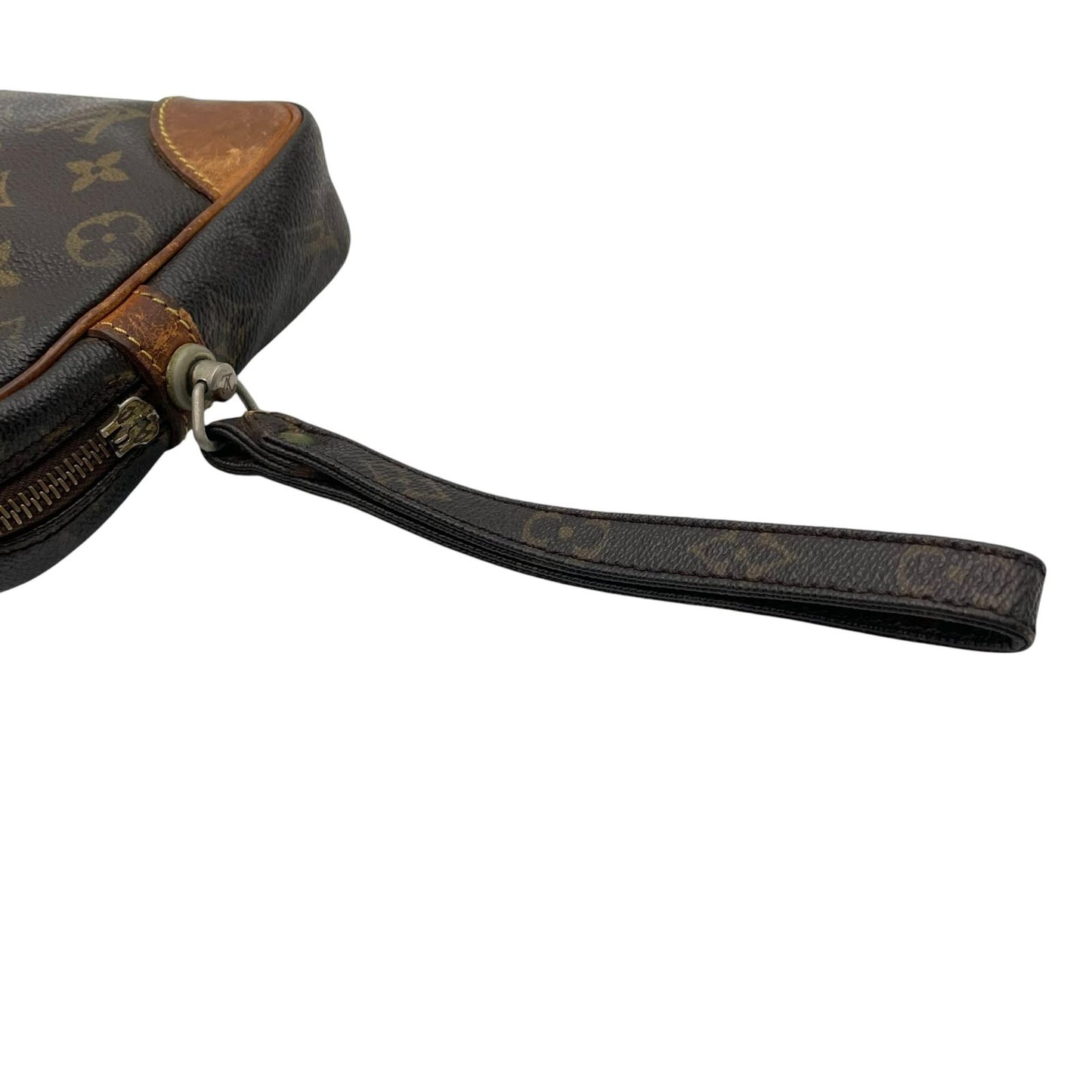 Louis Vuitton Monogram Marly Dragonne Clutch Secondbag Leather Brown Gold — view 5