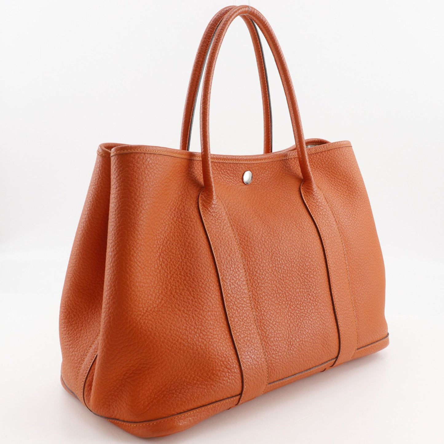 Hermes Garden Party PM Country Capucines Orange T Tote — view 3