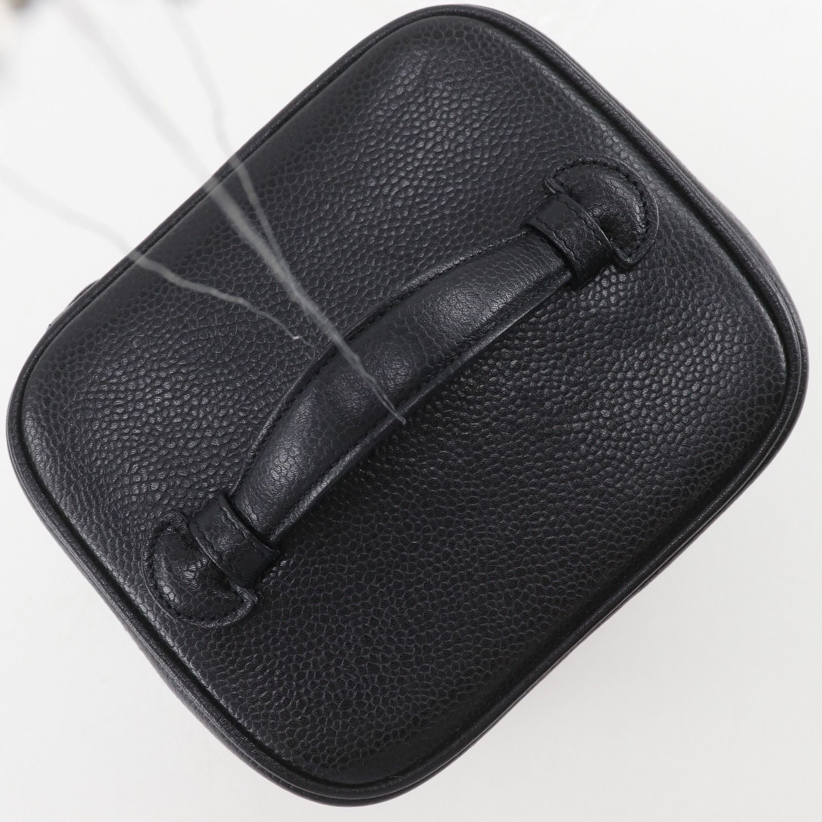 Chanel CC Logo Caviar Leather Black Vanity — view 5