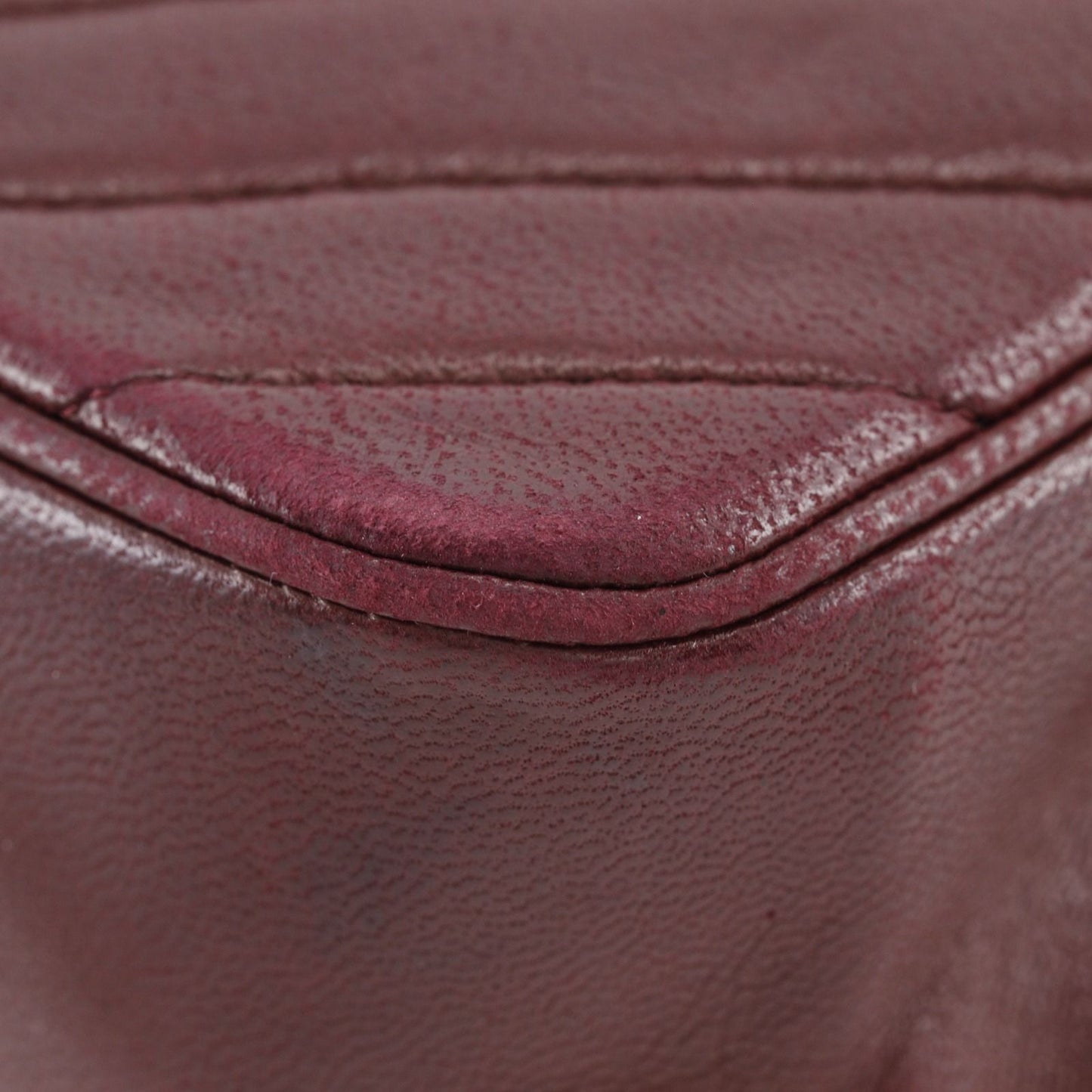 Chanel Blanc Chain Shoulder Vintage Calf Bordeaux — view 4