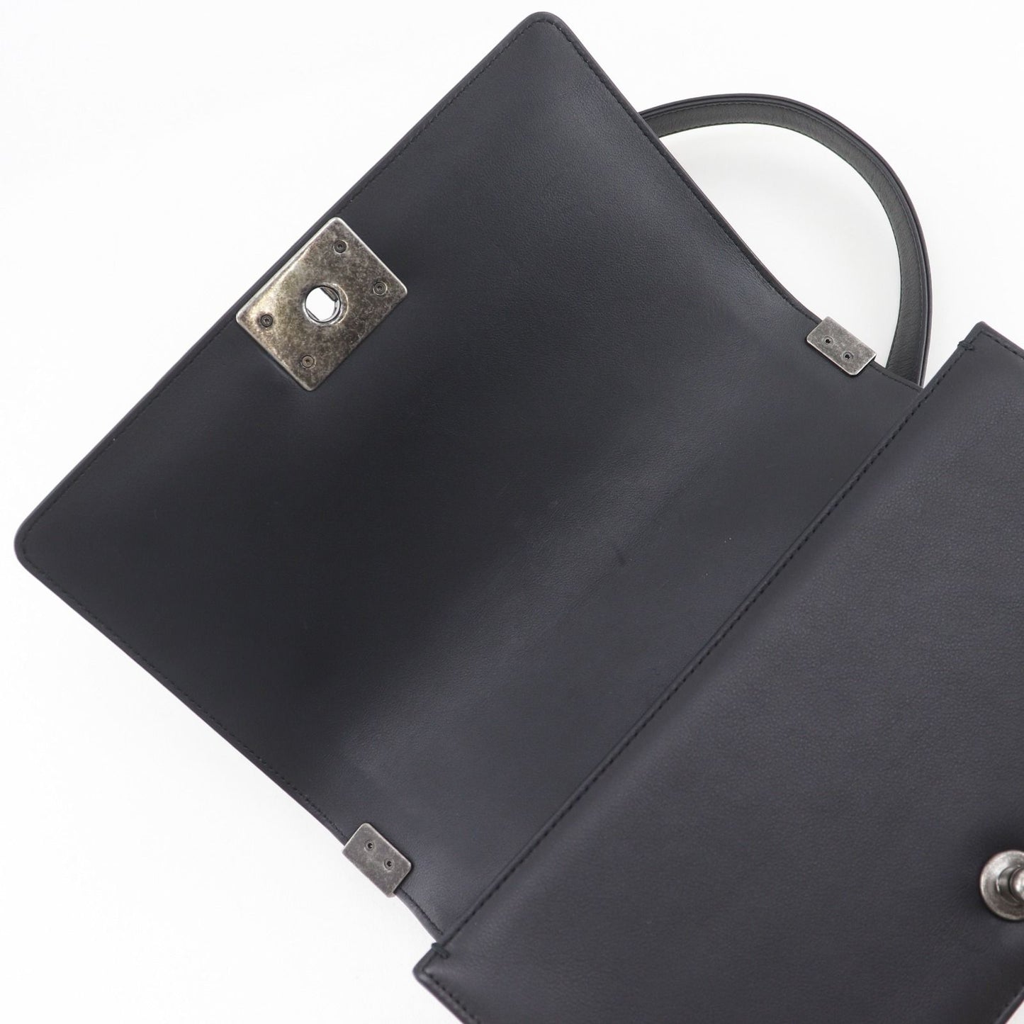 Chanel Boy 25 Chain Shoulder Calf Black — view 7