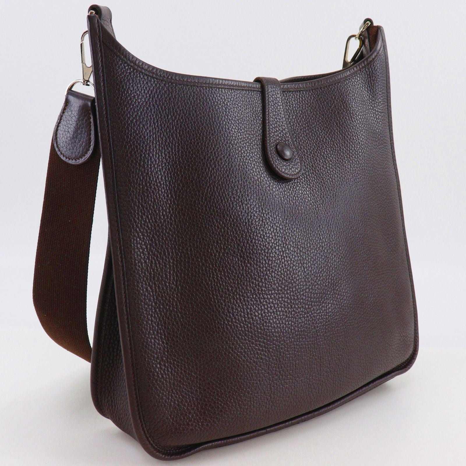 Hermes Evelyne Taurillon Clemence Brown Shoulder — view 3